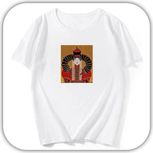 画像をギャラリービューアに読み込む, モンゴル ハルハ族女性Tシャツ(ホワイト）Mサイズ